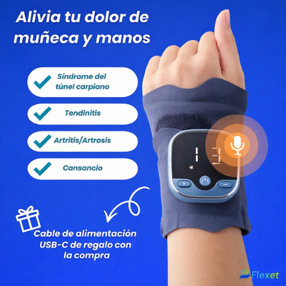 Muñequera masajeadora para aliviar el dolor