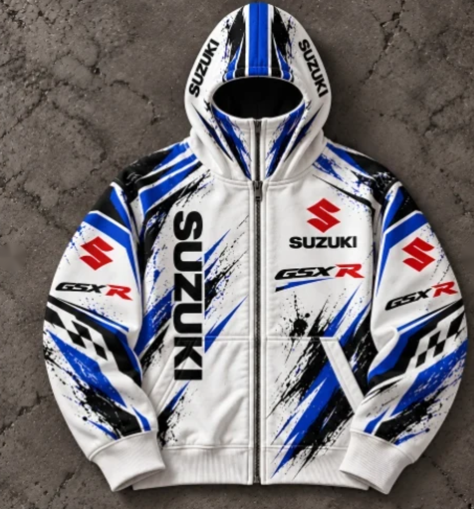Sudadera racing con pasamontañas