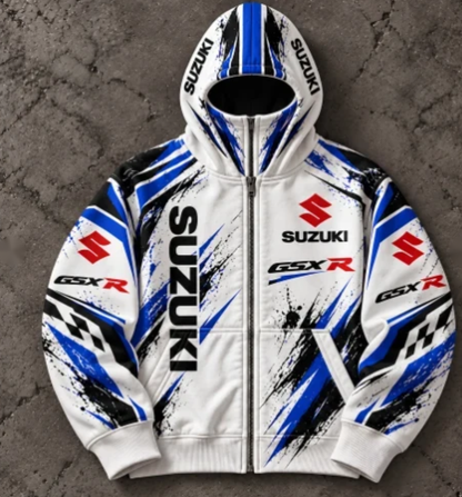 Sudadera racing con pasamontañas