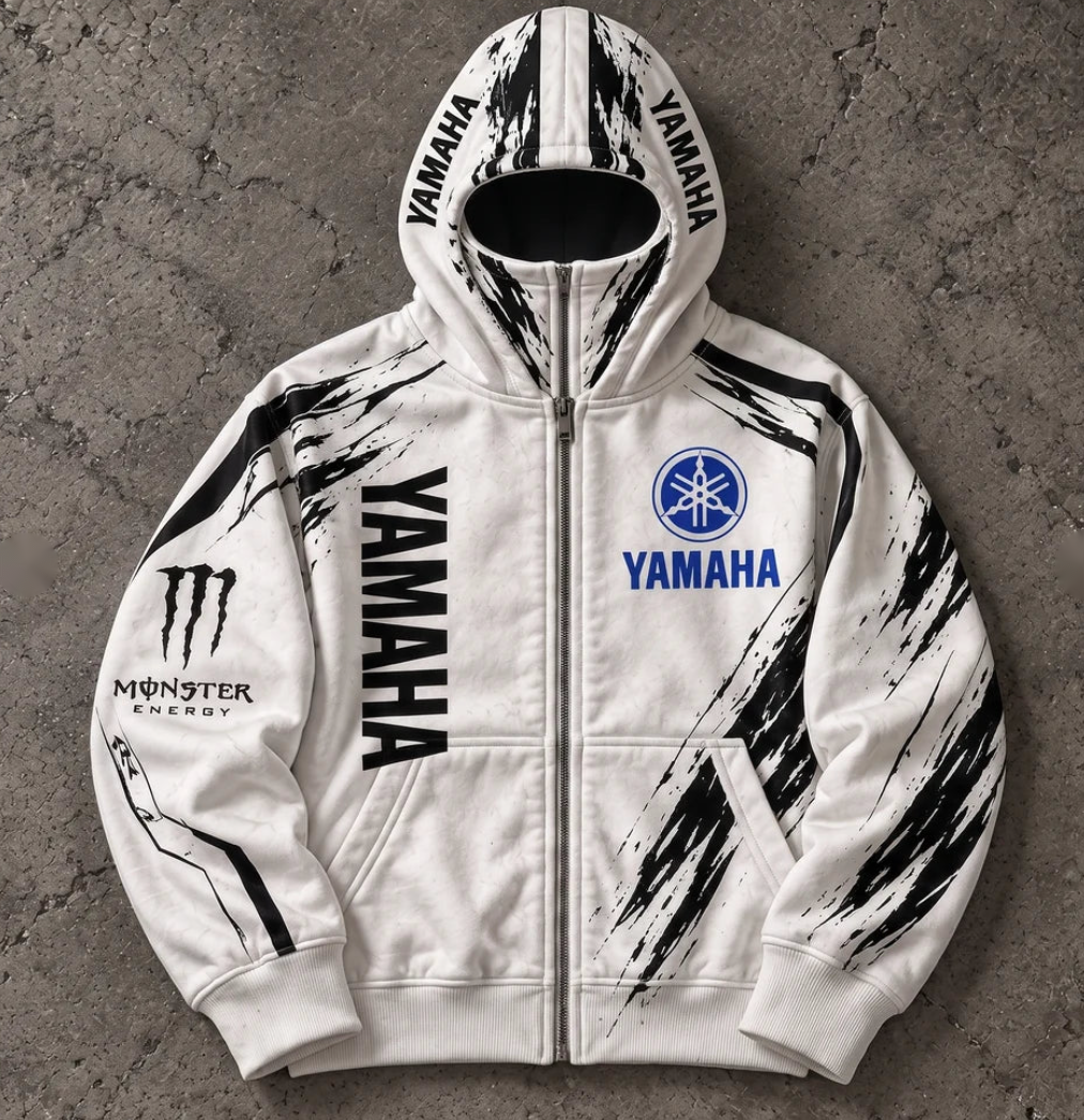 Sudadera racing con pasamontañas