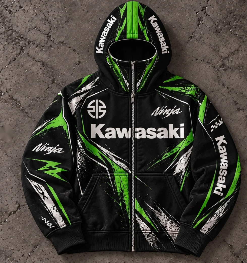 Sudadera racing con pasamontañas